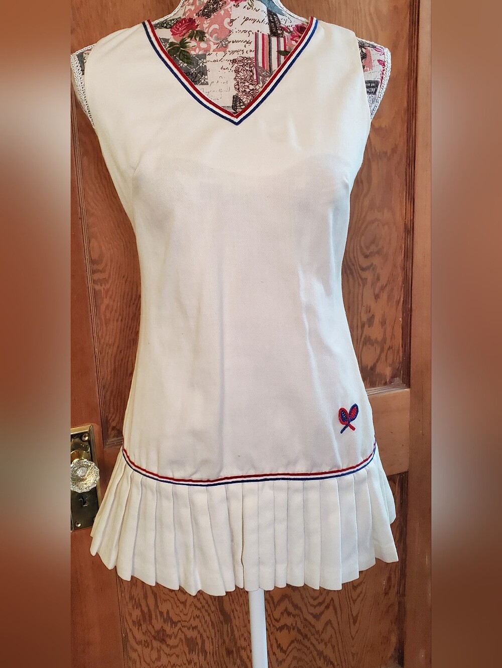 Vintage Cotton Tennis Dress Sears White